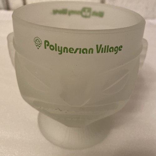 Walt Disney World Polynesisches Dorf mattiert TIKI Becher Schale Tasse 4 1/2" hoch Vintage - Bild 4 von 5