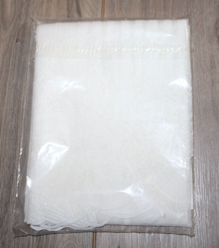 Heritage Lace FLOWER GARDEN White Tier 60"x36" NEW Old Stock - Picture 5 of 5