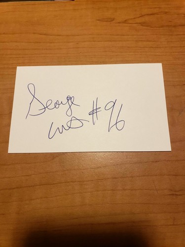 GEORGE WILLIAMS - FOOTBALL - AUTOGRAPHE SIGNÉ - INDEX - AUTHENTIQUE - A4363