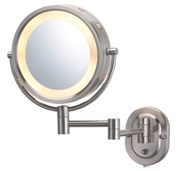 Jerdon Hl65n 8-inch Lighted Wall Mount Makeup Mirror With 5x Magnification, Matt on sale Jerdon Hl65n 8-inch Lighted Wall Mount Makeup Mirror With 5x Magnification, Matt on sale