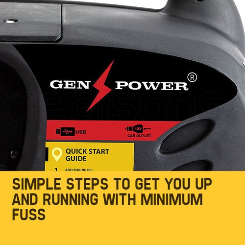 NEW EFI GENPOWER Inverter Generator 3.7kVA Max 3.2kVA Rated Portable Camping - Picture 9 of 12