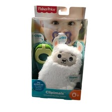 Fisher Price Clipimals Llama Pacifier Holder Baby Infant Binky Machine Washable 
