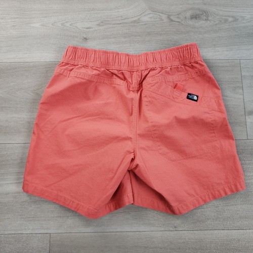 The North Face Shorts Women's Size XS Orange Elastic Waist Drawstring Pockets - Picture 4 of 11