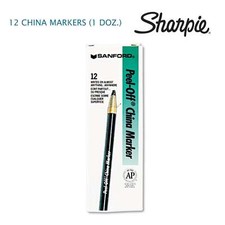 Sharpie Peel-Off China Markers, Black (SAN2089) Pack Size: 12 Markers