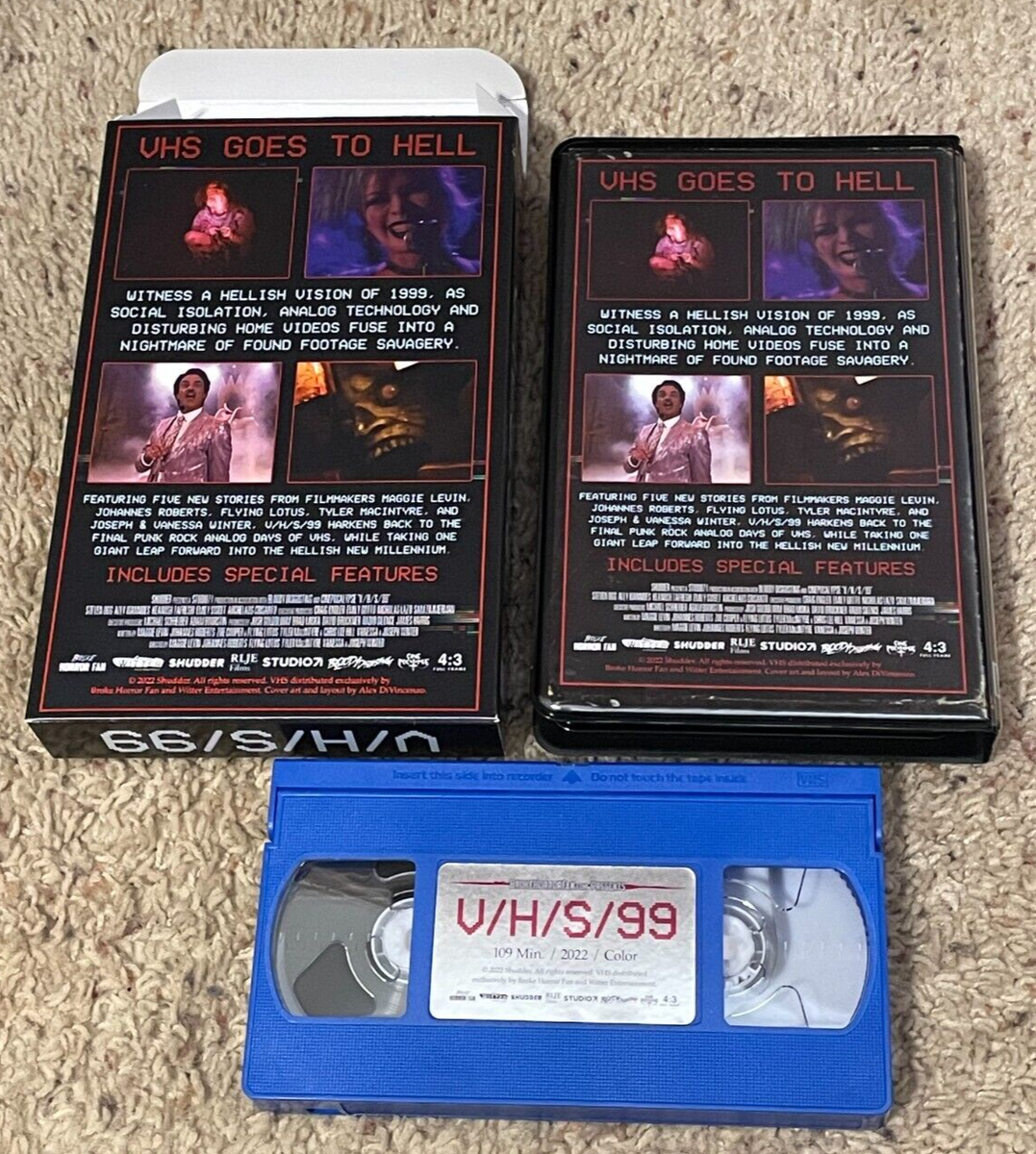 催眠　VHS V/H/S/99 VHS limited Big Box Shudder Witter Broke Horror Fan