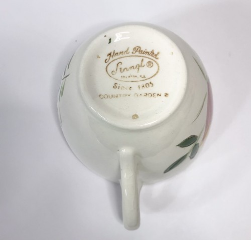 Juego de 2 platos y tazas de cerámica Stangl Country Garden floral pintado a mano de colección R46 - Imagen 12 de 24
