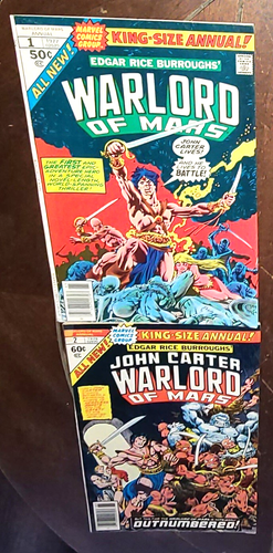John Carter, Warlord of Mars King Size Annuals #1 & #2, (1977/78, Marvel)