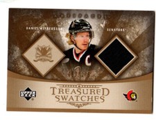 Daniel Alfredsson SERIAL #57/275 GAME USED JERSEY OTTAWA SENATORS 2005-06 UD