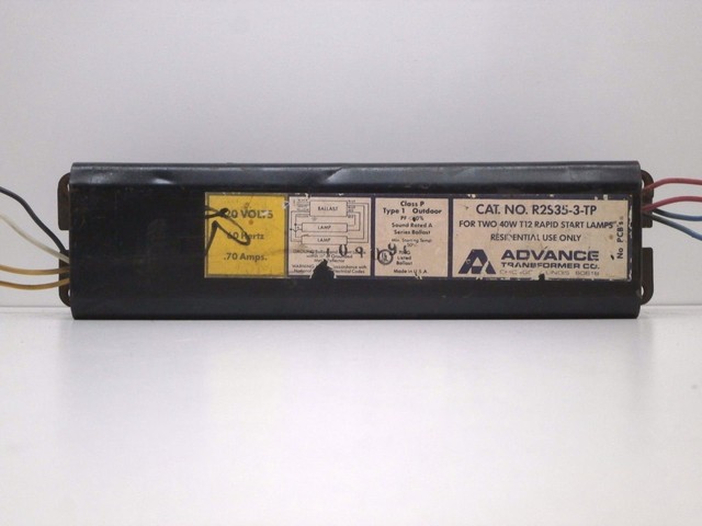 Advance R-2S40-1-TP Rapid Start 120V Ballast for F40T12 Lamps 2