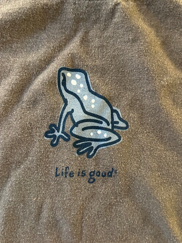 NWT! LIFE IS GOOD YOUTH L/S TEE. "CURIOUS FROG" (YOUTH XS 4-6) - Picture 3 of 4