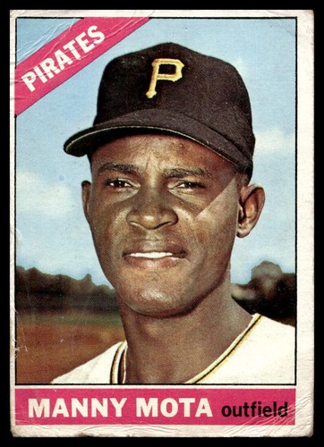 1966 Topps #112 Manny Mota Pittsburgh Pirates niedrige Qualität - Bild 1 von 2