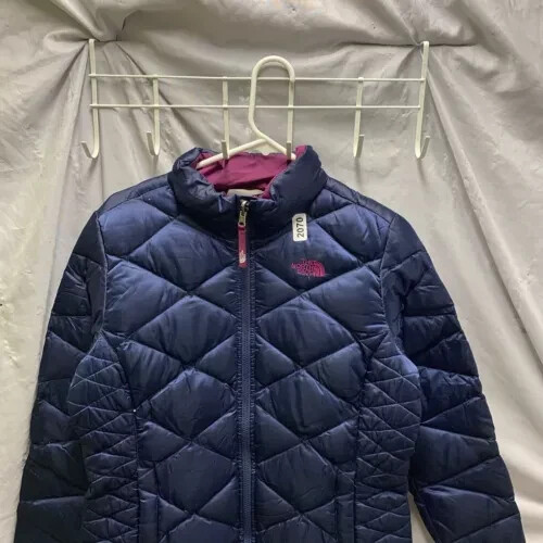 The North Face Jacket Youth Extra Large Blue Long Sleeve Goose Down 550 Girls - Picture 2 of 11