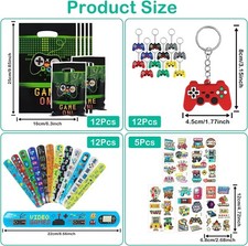 Set Festa Compleanno Miner Gamer - 7 Pezzi Per Tema Videogiochi, Bambini 5 Anni - Foto 2