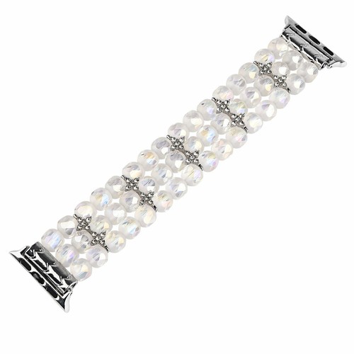 Glitter Crystals Beads Watch Band for Apple Watch Strap 49mm 41 45 38 40 42 44mm - Picture 10 of 38