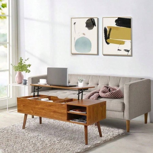 Fun- 43" Lift Top Coffee Table With Storage - Picture 19 of 26