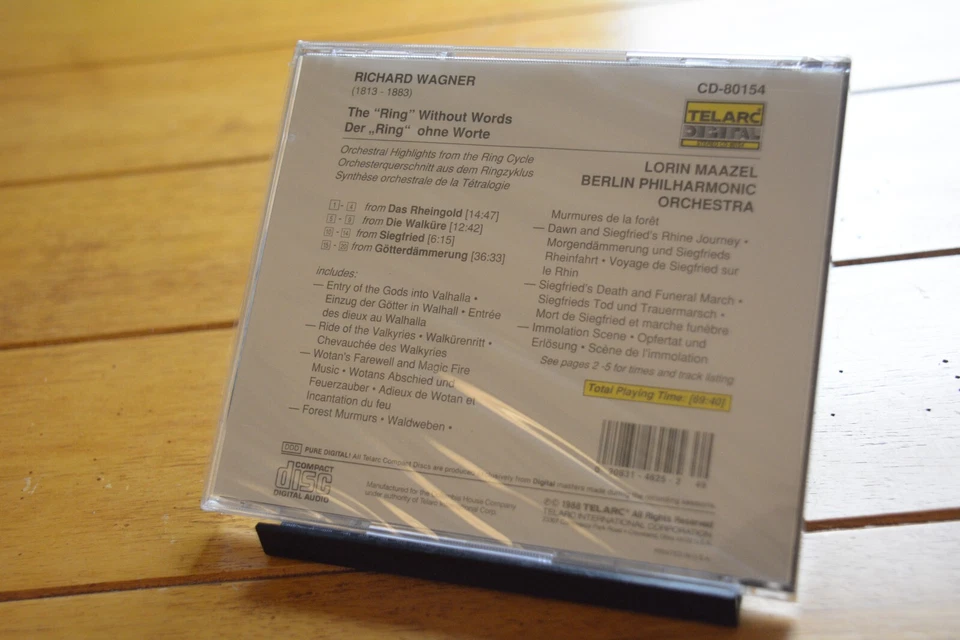 RICHARD WAGNER "THE RING WITHOUT WORDS" CD [NEW] 1988 TELARC [120A] - Imagem 2 de 4