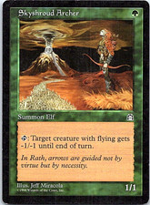 Skyshroud Archer Magic The Gathering Stronghold Card Light Play