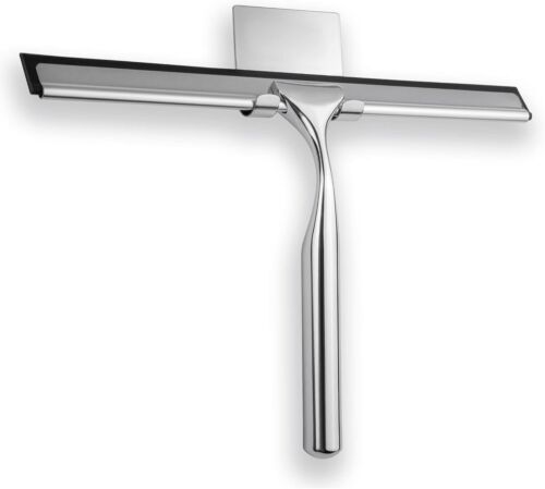 Stainless Steel Shower Squeegee for Car Windshield Shower Doors Bathroom w/ Hook