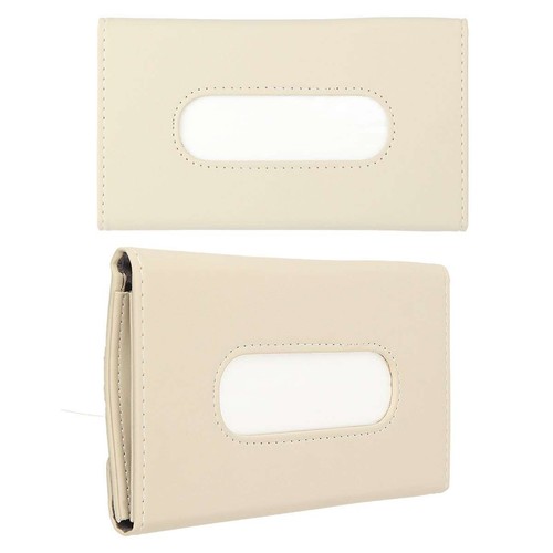 Universal PU Leaather Car SUV Sun Visor Backseat Tissue Napkin Box Holder Case - Picture 17 of 17