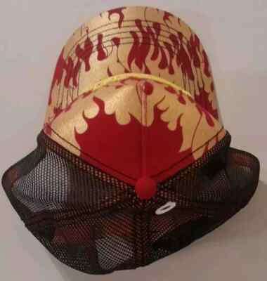 Von Dutch Trucker Hat City Of Angels red Flame Embroidered Logo