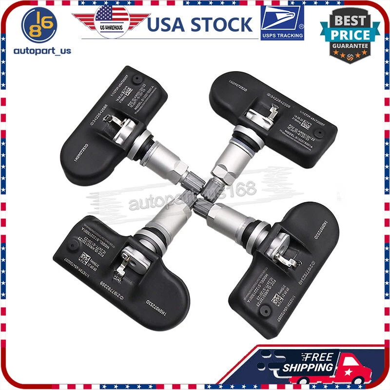 (4) Tpms Valve 1K0907253D Tire Air Pressure Sensor for Audi A3 A4 A5 Quattro S5 - Изображение 3 из 4