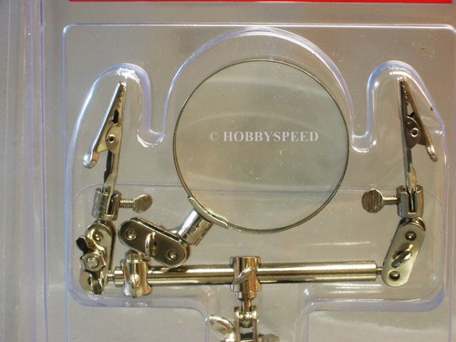 EXCEL DOUBLE CLIP EXTRA HANDS LUPE GLAS Fliegenbinde Modellbausatz EXL55675 NEU - Bild 2 von 6