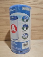 INTEX Type A Pool Filter Cartridge #59900E - New In Plastic Summer Blue