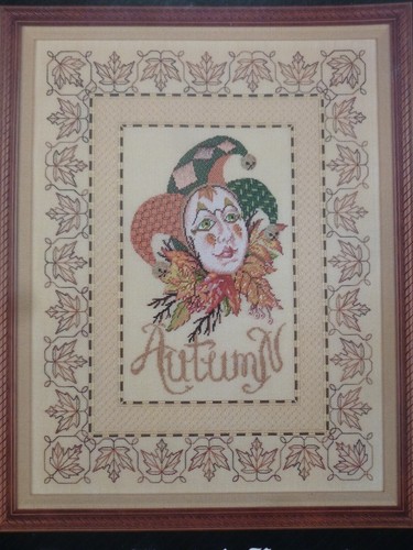 AUTUMN FOOL – canvas work design by “Fancy Work & Fantasies”– Embroidery Pattern - Picture 7 of 8