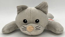 Melissa  Doug Gray Kitty Cat Soft Plush Kitten Stuffed Animal Toy 9" Sewn Eyes