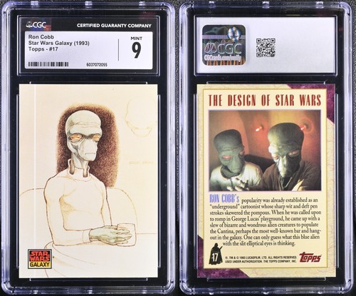 Cantina Aliens - 1993 Star Wars Galaxy #17 - CGC 9 MINT - Ron Cobb Art 🔥 - Picture 2 of 4
