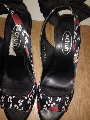 Occasion Schuh Party Floral Heels 6 New Size Slingback tw7x0