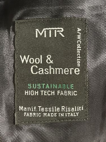 $548 J.Crew Men’s Overcoat Italian Fabric Wool-Cashmere Navy 36S - Picture 7 of 8