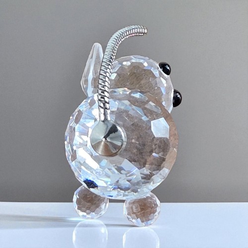 Swarovski Cat Crystal Figurine Retired 3.3 mm Kitty Silver Tail Mark Swan - Picture 6 of 11