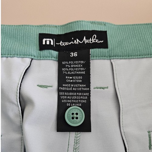 Travis Mathew Performance Balsam Green Gyoza Stretch Golf Pant Trousers 36 X 32 - Picture 7 of 8