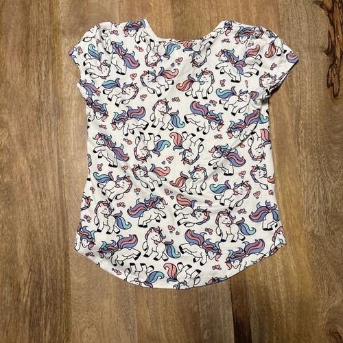 Girls Lily Bleu Flip Sequin Unicorn Short Sleeve Shirt Size 6x - Picture 5 of 5