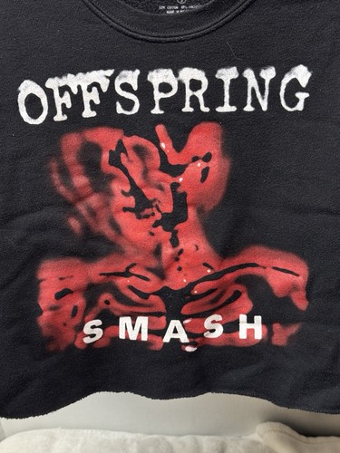 Offspring Smash Cropped Black Sweatshirt Long Sleeve Women’s Size Small - Picture 2 of 5
