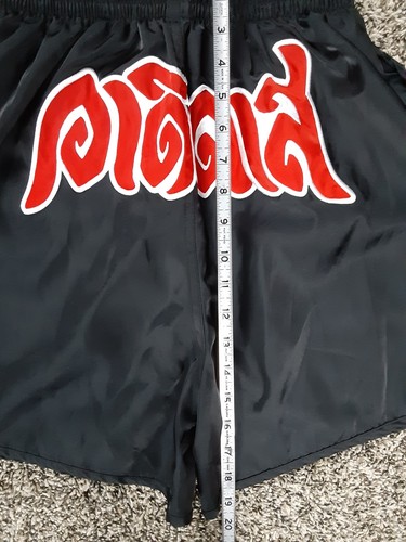 Womens XS Adidas X Dry Clean Only Bangkok Embroidered Satin Black Boxing Shorts - Picture 7 of 9