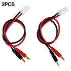 2 sztuki silikonowej wiązki przewodów do Tamiya na 4mm bananowy adapter do wkładki RC