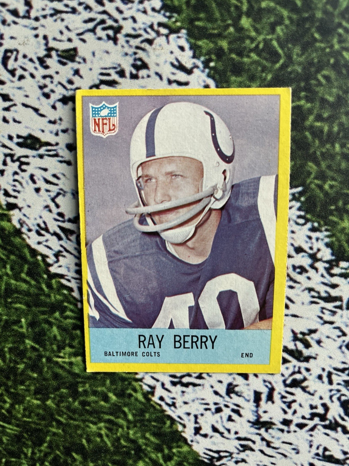 1967 Philadelphia Gum Football Ray Berry #14 EX Condition Low Cost Shipping