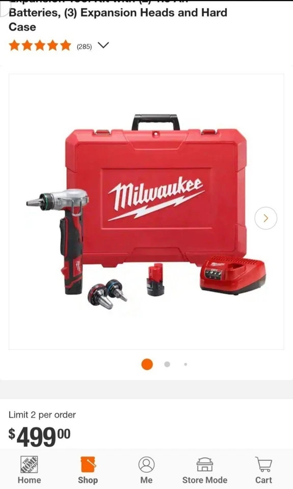 ⭐️NEW ⭐️ Milwaukee M12 2474-22 ProPEX Expansion Tool Kit - Image 3 of 3