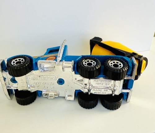 1981 Matchbox Peterbilt Cement Mixer Truck MB-19 (1:80 Blue "Kwik-Set Concrete") - Picture 8 of 8