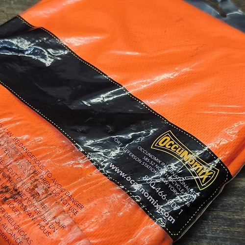 2x Occunomix Lux-Xsspb-O5x Short Sleeve Hi-Vis Unisex T-Shirt Size 2x Orange - Picture 4 of 4