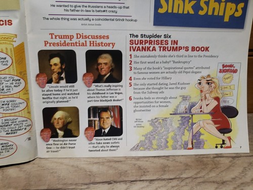 MAD Magazine October 2017 Our Trump Art Gallery #547 Pre-owned VG - Picture 6 of 11