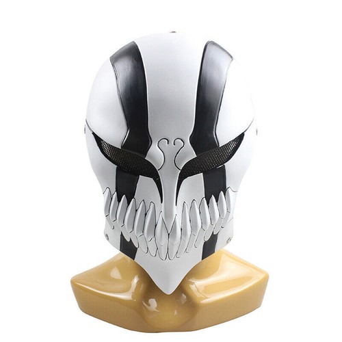 Bleach Tensa Bankai Kurosaki Ichigo FRP Mask W/Mesh Halloween Cosplay Prop Gift - Picture 3 of 19