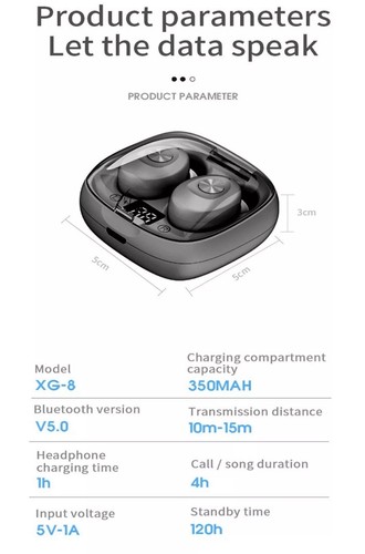 TWS Wireless Bluetooth In Ear Earbuds Headphones Earphones For iPhone Android - Picture 2 of 10