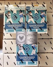 2022 Panini Chronicles Baseball 3 Blaster Box Lot - Hunt for Raleigh RCs, Autos