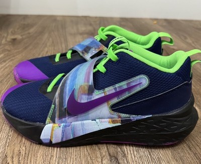 Nike Team Hustle D 12 GS Blue Purple Kids shoes Size 6.5Y Original
