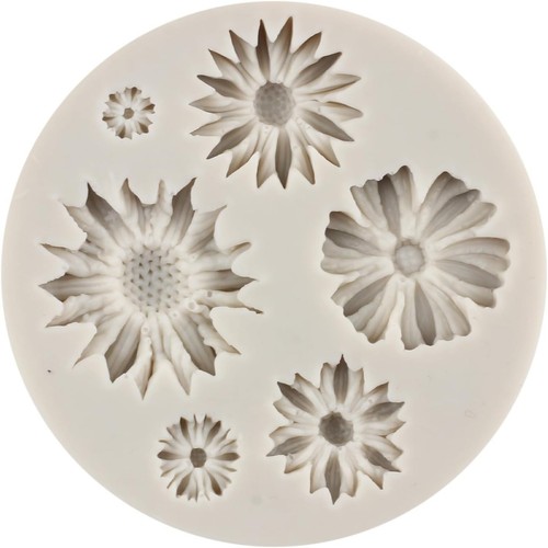 Stampo 5x stampi silicone fiori per dolci cake design caramelle fondente cupcake - Imagen 7 de 9