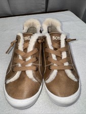 Bobs Skechers Slip On Faux Fur Lining, Memory Foam Brown Ladies Size US 8