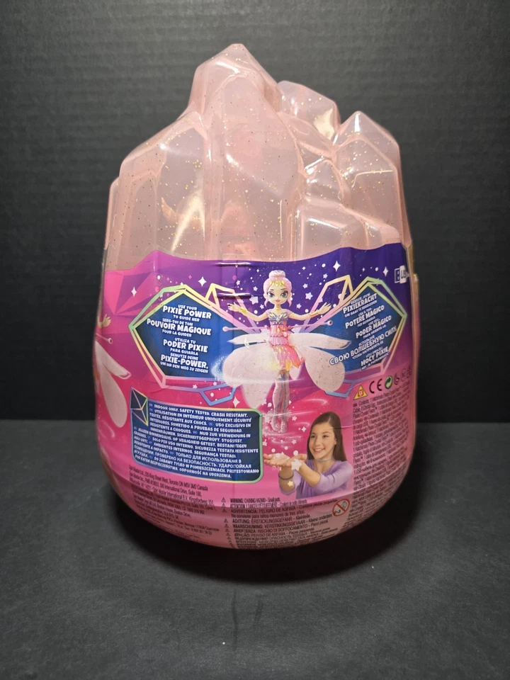 HATCHIMALS 小精灵,水晶传单粉色神奇飞行小精灵玩具,适用于 6 岁儿童 — 第 2/4 张图片